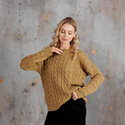 Джемпер жіночий в'язаний Ассоль Art Knit карамель