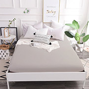 Простирадло на гумці MirSon бязь 16-5703 Light Gray