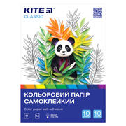 Бумага цветная самоклеющаяся 10 листов A5 Classic Kite K-294