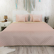 Покривало декоративне двостороннє Velour Apricot Ромб Руно