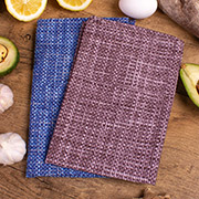 Набір із 2 кухонних рушників 633 Knitted Coziness рогожа-напівпанама Mirson