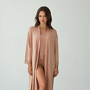 Халат жіночий 24093 модал German Volf бежевий