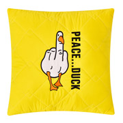 Подушка декоративна Бойовий гусак із вишивкою Peace Duck Ideia