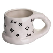 Чашка фарфорова 500 мл Lucky Yiwu FM-11A біла