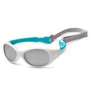 Дитячі сонцезахисні окуляри 3+ Flex Koolsun KS-FLWA003 біло-бірюзові