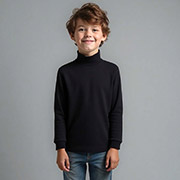 Гольф для хлопчика 0226102чр футер з підчосом Татошка чорний