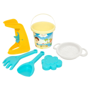 Набор для песка "Summer" 6 эл. с мельницей и термонаклейкой, Tigres желтый