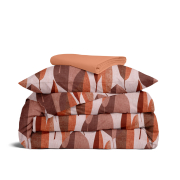 Дитяча постільна білизна в ліжечко LEAFS CS2 Cosas теракотовий