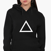 Худі жіночий Трикутник Гра в кальмара Squid Game MobiPrint 8921-3367 чорний