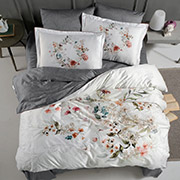 Постільна білизна Floral Grey сатин-преміум La Romano