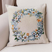 Декоративна гобеленова великодня наволочка Вінок Primavera Прованс
