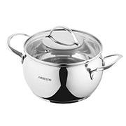 Каструля Gemini нержавіюча сталь 3л Ardesto зі скляною кришкою AR4330GB