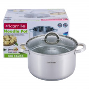 Каструля для фритюру 25см з нержавіючої сталі Kamille 5625S