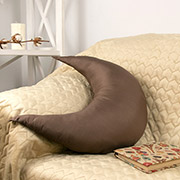 Декоративна подушка Місяць Руно шоколадний