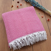 Плед бавовняний Jade pink Diva