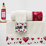 Набір Babe La Maison 3 рушники та парфум для білизни