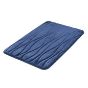 Килимок для ванної Bisk Silk 07083 темно-синій