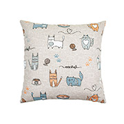 Подушка декоративна 40х40 Кіт на кухні Home Line 175281 бежева