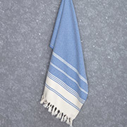 Рушник для сауни та пляжу Bergama Arya блакитний