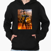 Худи мужской Captain Ukraine MobiPrint 9225-3683 черный