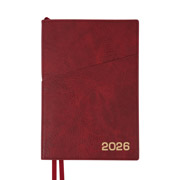 Щоденник датований інтегральний А5 368 стор Credo Leo Planner 252645 бордовий