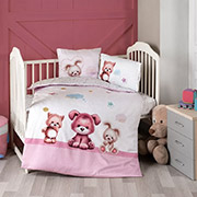 Постільна білизна для дитячого ліжечка Alfie сатин First choice