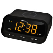 Годинник настільний WT477 Wireless Mobile Charging Black Technoline DAS302477