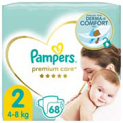 Підгузки Pampers Premium Care Розмір 2, 4-8 кг 68 шт 8001841104874