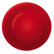 Блюдо скляне 31 см Inca Bormioli Rocco червоне