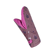 Рукавиця-прихватка кухонна Прогулянка з курчатами Home Line 182675 бордовий-фуксія