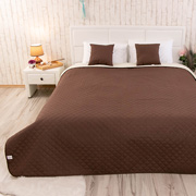 Двостороннє покривало Барселона Руно шоколадно-молочне