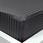 Простирадло на гумці Antracite сатин-страйп LightHouse