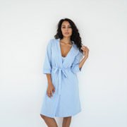 Халат для вагітних і годуючих мам Мамин Дім 25316 блакитний