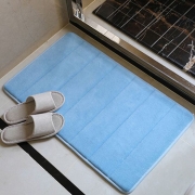 Килимок у ванну з ефектом пам'яті однотонний Homytex блакитний