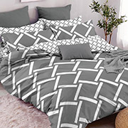 Постільна білизна Геометричний лабіринт grey 102173 бязь-люкс Selena