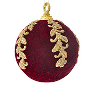 Набор из 3 шаров бургунди 10см Lefard 681-042