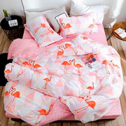 Комплект постільної білизни Selena Рожевий Фламінго 100 446