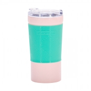 Термокухоль 380 мл з нержавіючої сталі з TPR вставкою Kamille 2046