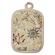 Прихватка кухонная новогодняя гобеленовая Золотой праздник Прованс 15х20 см