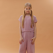 Костюм для дівчинки КС783 топ і кюлоти Бембі Q00-бузковий