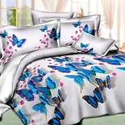 Постільна білизна Лазурні метелики ранфорс Selena 200323