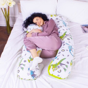 Подушка для беременных и отдыха U-образная 8009 Naturale Line Print Dinosaur robot MirSon