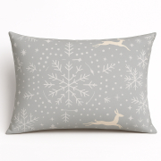 Наволочка Wheel of Fortune Тепло зимових снів SoundSleep бязь сіра