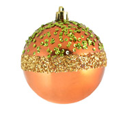 Куля новорічна 8 см з паєтками Yes! Fun 972926