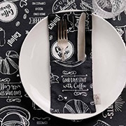 Чохол для столових приборів Breakfast black Прованс
