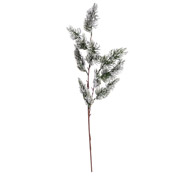 Ветка декоративная 62 см хвойная YES! Fun 974606 заснеженная