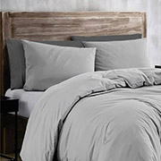 Наволочка бязева Monochrom Grey SoundSleep сіра
