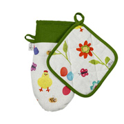 Набір рукавиця та прихватка Писанка веселка Прованс