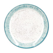 Тарілка десертна 19 см Siena Ardesto AR2919SWB біло-блакитна