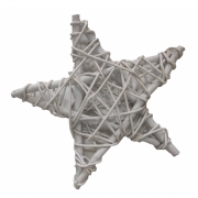 Звезда ротанговая 25см YES! Fun 974256 белая